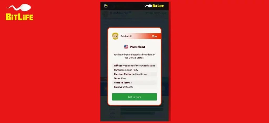 how to become president in bitlife